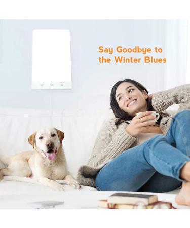 10000 Lux LED Light Therapy Lamp Portable Simulation of Daylight Lamp 2 Light Colours with Cool White Light Warm Light 6 Timer Settings Adjustable Brightness - Buy Online on SooperMarket.com