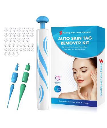 Skin Tag Remover,Painless Skin Tag Remover Pen,Skin Tag Removal Kit Tools with 40 Micro and Regular Skin Tag Bands,Easy Skin Tag Remover Device to Remove(2mm-8mm) Skin Tags (2in1 Kit)