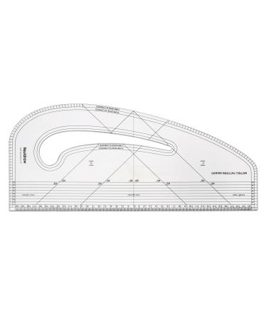 Liquidraw Pattern Maker Pattern Marking Quilting Ruler - Metric Clear