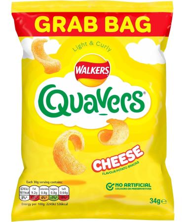Walkers Quavers Cheese Snacks 34 g - Buy Online on SooperMarket.com