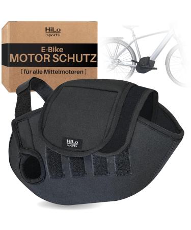 Hilo Sports e -bike engine protective cover - for all mid -motors - Suitable for Bosch Shimano Brose Yamaha - Bicycle Transport protection in the rain splash water & dirt -neoprene bike protection (neoprene)