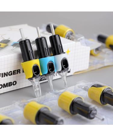 STIGMA Finger Ledge Tattoo Cartridge Needles #12(14RS) Round Shader 0.35mm - 16Pcs | Rotary Tattoo Machine Cartridges - Buy Online on SooperMarket.com