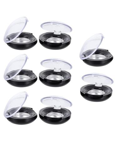 KALLORY 8pcs Makeup Blush & Eyeshadow Containers Set for Women - Empty Storage Box Pallet in Black - Buy Online on SooperMarket.com