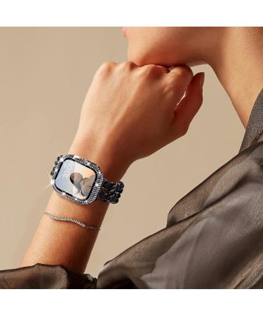 WINGLE 6-Pack Bling Crystal Diamond Apple Watch Case 44mm with Screen Protector for Apple Watch Series SE 6 5 4 - Buy Online on SooperMarket.com