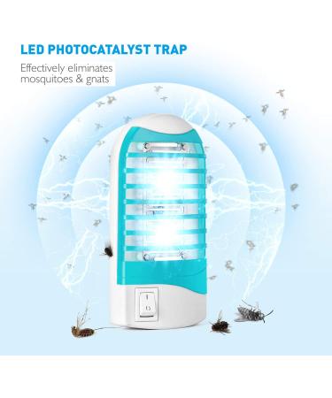 Indoor Bug Zapper Plug in - Electric Mosquito Killer Trap for Home - Gnat and Fly Eliminator - 4 Pack - Buy Online on SooperMarket.com