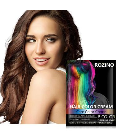 Hair dye Semi-Permanent Hair Colour Glossy Hair Colour Waterproof Long Lasting Natural Hair Colour Natural Looking Glow Fights Grey Hair Shine Hair Colour Colour Lasts Up To 6-10 Washes(mediumbrown) - Buy Online on SooperMarket.com