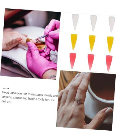 minkissy 27 Pcs Manicure Pen Silicone Head Nail Art Silicone Head Nail Art Pen Head Manicure Pen Head Dotting Pen Wax Head Rhinestone Picker Head Rhinestones Crystal Drilling Pen - Buy Online on SooperMarket.com