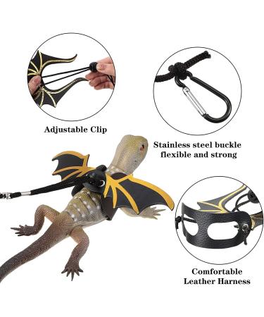 Bearded Dragon Lizard Leash Harness - 3 Size Pack Lizard Wing Traction Harness Leash for Lizard Reptiles Amphibians Small Pet Small/Medium/Large - Buy Online on SooperMarket.com