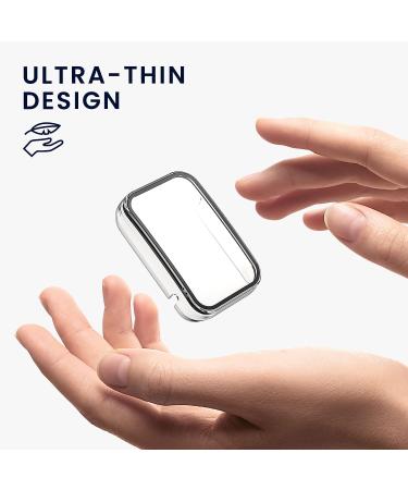 kwmobile Cover Comaptible with Xiaomi Mi Band 7 Pro (Set of 2) -Tempered Glass with Plastic Frame - Black/Transparent black / transparent - Buy Online on SooperMarket.com
