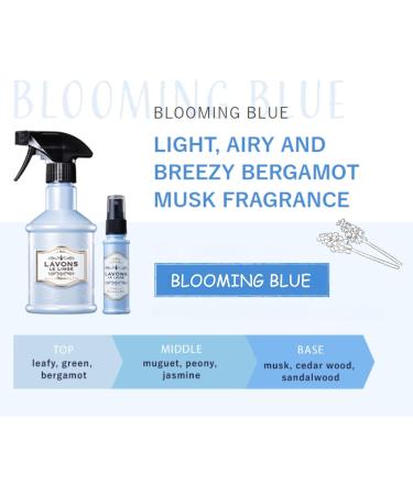 Japanese Fabric Deodorizer Spray - Premium Freshener for Kids Pets & Sensitive Skin | Smell Remover for Carpets & Couches - Blooming Blue 370mL - Buy Online on SooperMarket.com