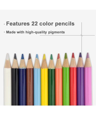 Darnassus 132-Piece Art Set Deluxe Professional Color Kit for Kids & Adults | Portable Case | Pink - Buy Online on SooperMarket.com