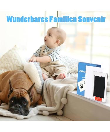 Togou2s Baby Handprint & Footprint Set - 6Pcs Clean Touch Stamp Kit | Baby Footprints Gift Box (0-6 Months) | Dog & Cat Paw Print Set - Buy Online on SooperMarket.com