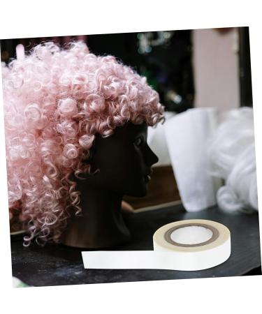PLAFOPE 1 Roll Wig Film Hair Glue for Lace Wigs Wig Tape Double Sided Lace Wig Tape Strips Bold Hold Wig Tape for Lace Wigs Scalp Tape for Wigs Double Sided Wig Tape Hair Tape White Tissue 4.70X4.70X1.30CM White - Buy Online on SooperMarket.com