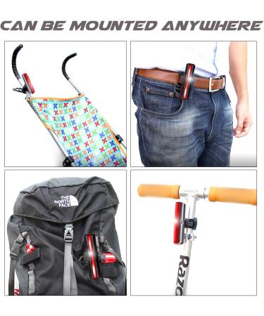 Blitzu Cyborg 168T USB Rechargeable Bike Tail Light - Bright Rear Cycling Safety Flashlight for Road and Mountain Bikes. Perfect for Helmets. Front Headlight and Back Set for Kids, Men, and Women - Buy Online on SooperMarket.com