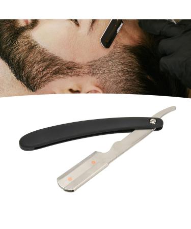 Professional Foldable Stainless Steel Beard Blade Holder | Durable Razor with Straight Edge for Precision Grooming - Buy Online on SooperMarket.com