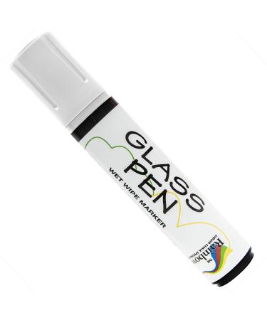 Glass Pen Window Marker: Liquid Chalk Markers for Glass, Car Marker or Mirror Pen with Washable Paint - Car Windows, Mirror, Storefront Windows, Parade & Party, Holiday (White, Jumbo Tip) Wide White