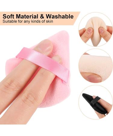 Pinenuts 12 Pcs Triangle Powder Puff Set - 4 Colors Makeup Sponge for Mineral & Loose Powder - Buy Online on SooperMarket.com