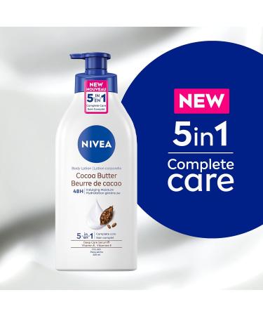 NIVEA Cocoa Butter Body Lotion | 48H Deep Moisturie |Daily Moisturizer | Light Non-greasy | with Cocoa Butter & Vitamin E | For Dry to very dry Skin | 625mL Pump Bottle - Buy Online on SooperMarket.com