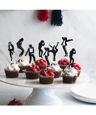 Rsstarxi 24 Pack Dance King Cupcake Toppers Happy Birthday Cupcake Toppers Forever God Art Dance Theme Birthday Cupcake Picks for Anniversary Birthday Party Cake Decorations Design 1 - Buy Online on SooperMarket.com