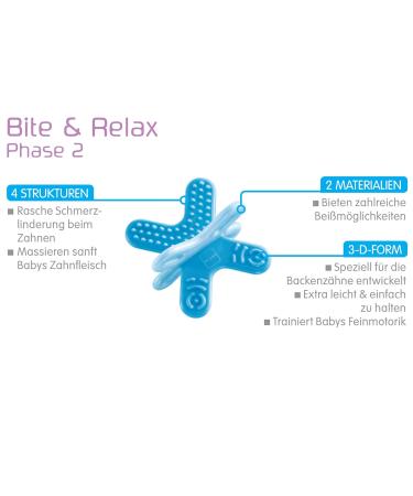 Mam Bite & Relax Set | Extra Light Blue Baby Teething Rings | Pain-Relieving Dental Aid for 2+ Months - Buy Online on SooperMarket.com