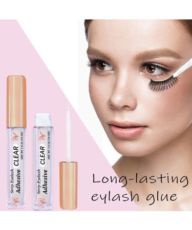 Clear Eyelash Glue for False Lashes | Super Strong Hold, Latex-Free, Waterproof | Suitable for Sensitive Eyes | 0.176 OZ (1 Pack) - Buy Online on SooperMarket.com