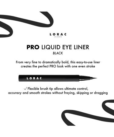 LORAC PRO Precision Liquid Eyeliner - Water Resistant, Long Lasting Black Liner - Buy Online on SooperMarket.com