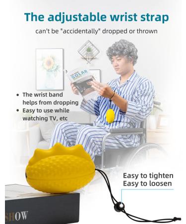 Adjustable Wrist Strap Stress Ball for Hand Therapy - Ideal for Adults, Seniors, Arthritis, Carpal Tunnel - Strength Training Hand Exerciser - Buy Online on SooperMarket.com