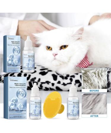 Wash Free Essence for Pets - Leave-in Conditioner & Dog Detangling Spray (2pcs) | Best Tangle Remover for Cats & Dogs - International Shipping Available - Buy Online on SooperMarket.com