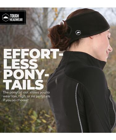 Ponytail Headband for Women - Fleece Ear Warmer for Running and Outdoor Activities in Cold Weather - Buy Online on SooperMarket.com