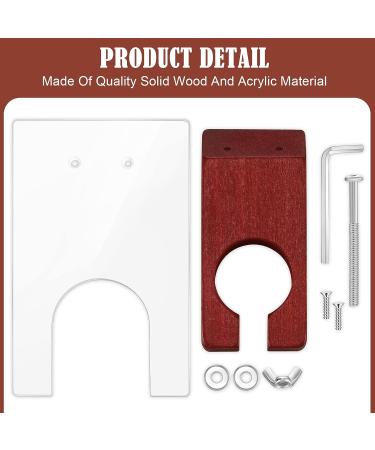 Solid Wood Acrylic Shearing Guide for Carpet Trimmer - Rug Tufting Tool (Brown) - Buy Online on SooperMarket.com