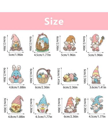 Easter Cake Decor Set 12Pieces Of Charm Rabbit Gnomes Easter Cupcake Toppers Cupcake Pick Festive Dessert Toppers Festive Dessert Embellishments - Buy Online on SooperMarket.com