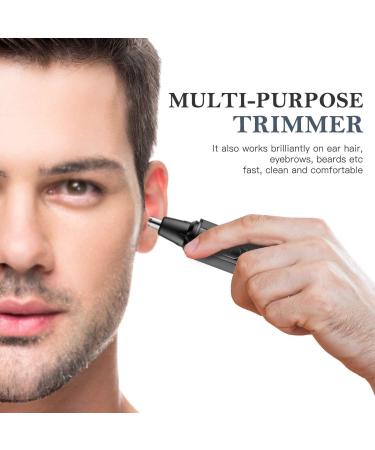 Waterproof Nose Hair Trimmer & Ear Clipper - Cordless Child Lock Easy Clean Wet/Dry Trimming Tool - Buy Online on SooperMarket.com