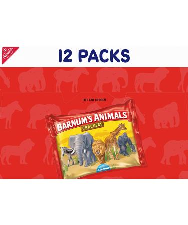 Barnum's Original Animal Crackers 12 Snack Packs - Delicious & Convenient Snacking Option - Buy Online on SooperMarket.com