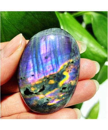 Natural Gemstone Beautiful Purple Light Labrador Palm Stone Crystal Spiritual Crystal Home Decoration Stone Collection (Color : 40-50g Size : 1pc) 1pc 40-50g - Buy Online on SooperMarket.com