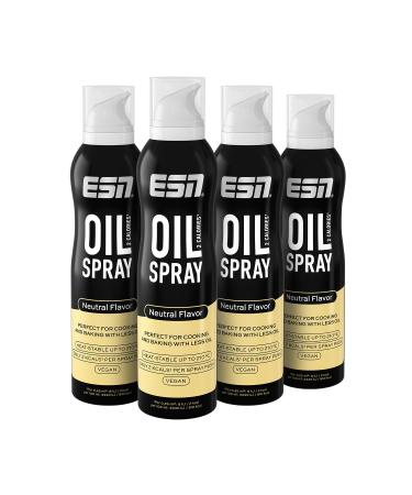 ESN 2 calorie oil spray rapeseed oil 4 x 200 ml 4 x 800 sprays suitable for baking cooking & grilling neutral 200ml (pack of 4)