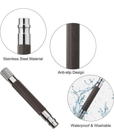 Xiaoxin Stainless Steel Double Edge Razor Grip | Manual Mustache Removal Handle | Premium Safety Razor Accessory - Buy Online on SooperMarket.com