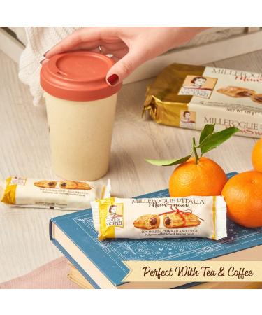 Delizia Hazelnut Cream Puff Pastry Rolls 4-Pack - Made in Italy | All-Natural Kosher Dairy - 4.41oz (125g) Box by Matilde Vicenzi - Buy Online on SooperMarket.com