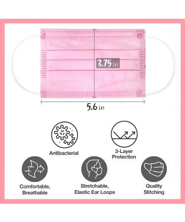 CBC Crown Unisex Children Disposable Safety Face Masks - 50pc Set for Boys & Girls | Breathable Dust Protection - Buy Online on SooperMarket.com