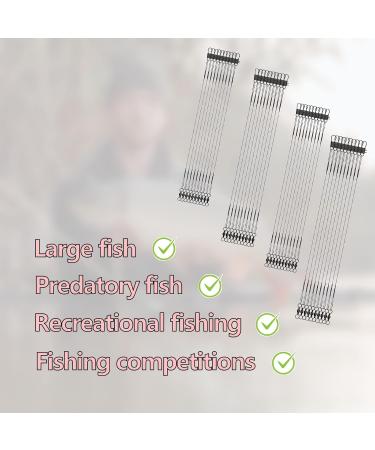 Zoe Tekway 40-Piece Stainless Steel Fishing Leaders - Anti-Bite Anti-Winding Versatile for Saltwater & Freshwater Fishing Accessories - Buy Online on SooperMarket.com