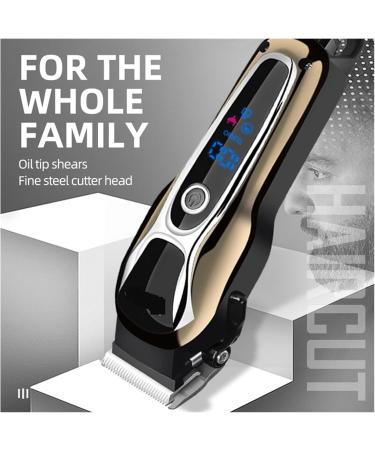 Hair Clippers Kit Cordless - Dual Voltage Beard Trimmer for Men with Rechargeable Battery & Digital Display | KM-1990 - International Shipping Available - Buy Online on SooperMarket.com