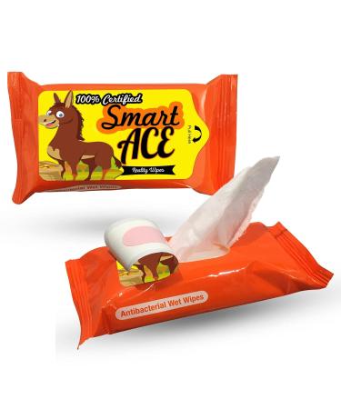 Smart Ace Reality Wipes - Funny Donkey Gag Gift for Teens & Adults - Travel Size - Perfect for International Shipping - Buy Online on SooperMarket.com