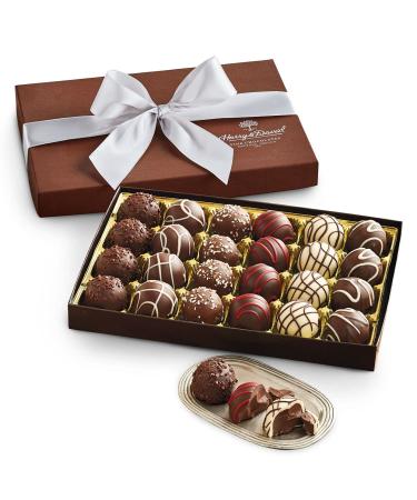 Harry & David Signature Chocolate Truffles Gift Box (24 assorted truffles 1 Pound box) Assorted 1 Pound (Pack of 1)