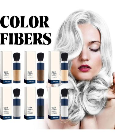 Supersize Color Fibers with Refill Set Colored Hair Thickener Temporary Hair Color for Root Touchup with Hair Thickening Fibers Unisex (grey) - Buy Online on SooperMarket.com
