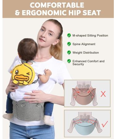 Lictin Advanced 6-in-1 Carrier - Ergonomic Convertible Front and Back Carry for Newborns to Toddlers 8-70 lbs - Buy Online on SooperMarket.com