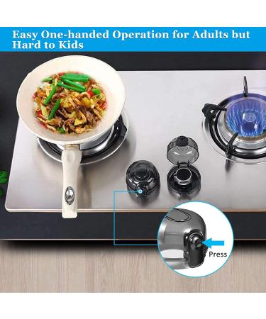 OFYDNR Stove Knob Covers for Child Safety  (5+1 Pack) Baby Safety Gas Stove Knob Covers Protection Locks with Oven Childproof Lock for Kids Child Proofing - Buy Online on SooperMarket.com