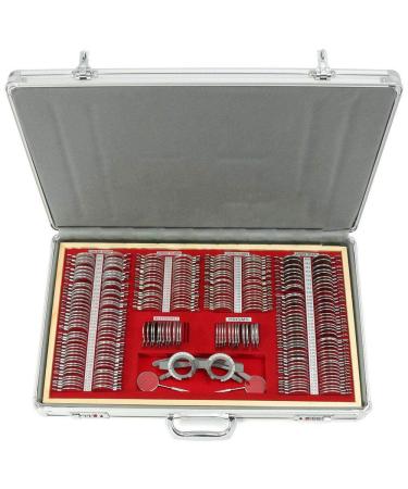Shzicmy 266x test frame optometry lens frame with metal edges aluminum fashion optometry lens optics lenses kit for optics shops house professionals