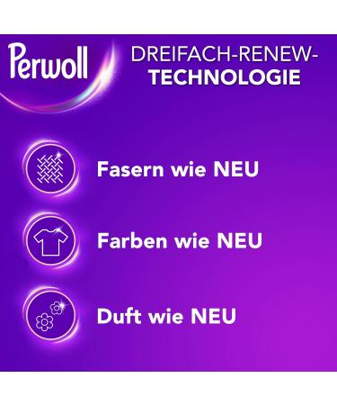 Perwoll Black Detergent - 52 Wash Loads | Gentle Cleaning for Dark Textiles | Triple-Renew Technology - 2.6L Pack - Buy Online on SooperMarket.com