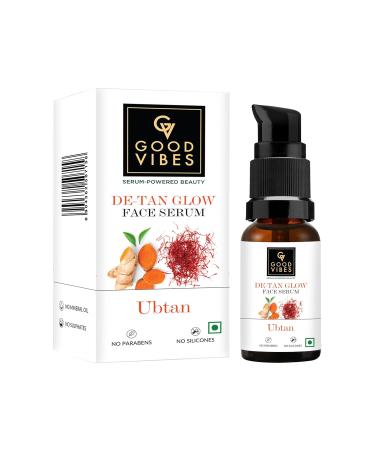 Good Vibes Ubtan Insta Glow Face Serum - Nourishing & Moisturizing Serum with Turmeric Saffron & Vitamin B3 | Vegan Paraben-Free 30 ml - Buy Online on SooperMarket.com