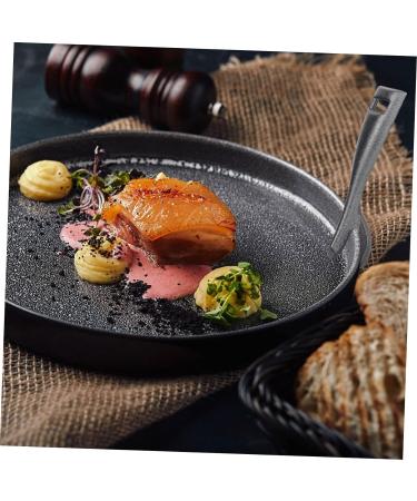 OFFSCH Steak Plate Fork Toaster Oven Pan Stainless Steel Frying Pan Metal Cooking Utensils Bowl Gripper Fajita Skillet Clip Stainless Frying Pan BBQ Clamps Cookware Holder BBQ Clips Black - Buy Online on SooperMarket.com