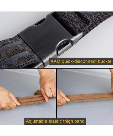 IDOGEAR Tactical Leg Strap for Holster & Knife | Adjustable Thigh Belt with Quick-Release Buckle | Outdoors EDC Leg Hanger in Elastic Nylon - Black - Buy Online on SooperMarket.com